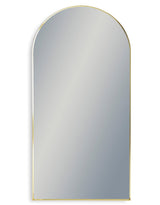 Extra Large Arch Gold Metal Flare-Framed Broadway Wall Mirror - M414