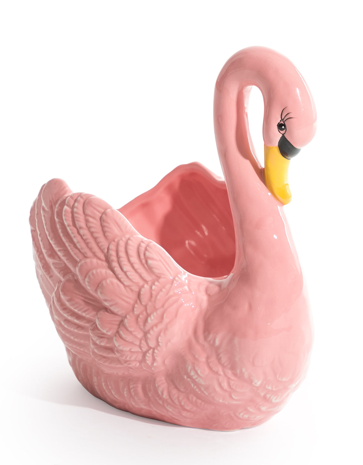 Pink Swan Ceramic Planter / Storage Bowl (to be bought in qtys of 4) - SM98