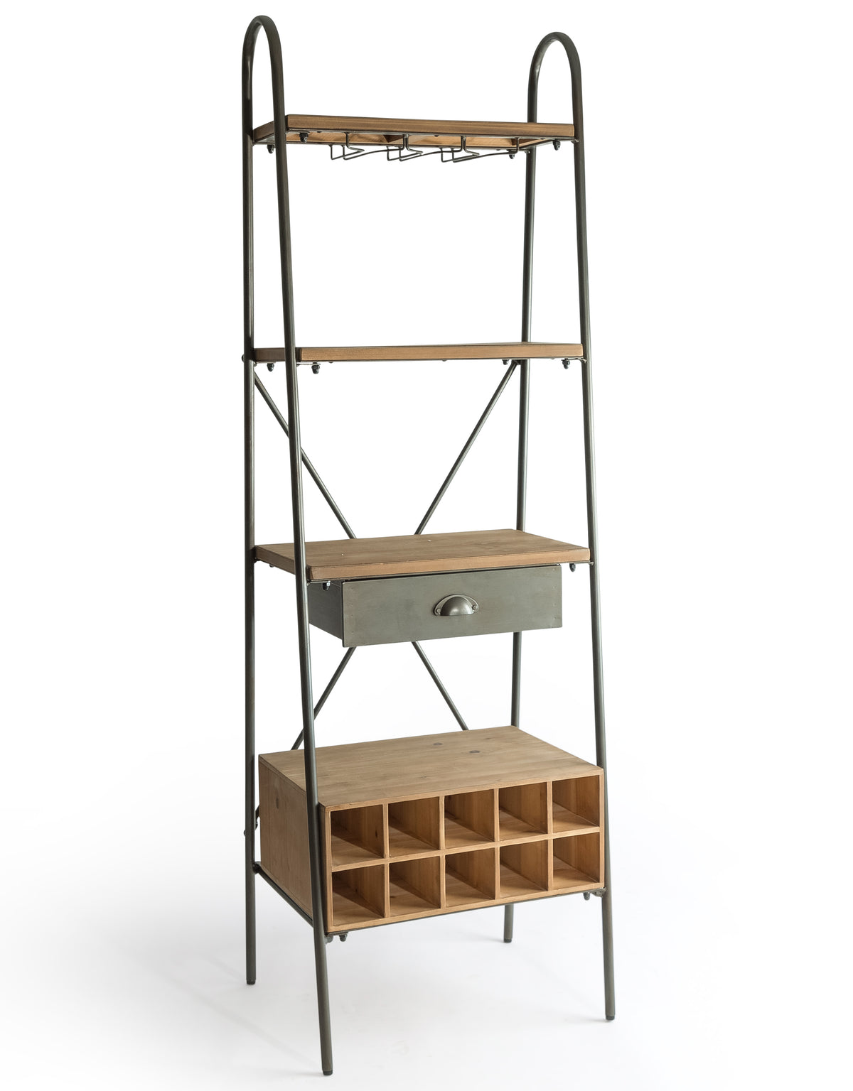 Arndale Metal & Wood Bar / Shelving Unit - DTC53