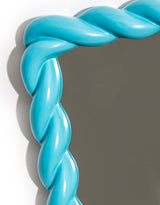 Light Blue Rope-Effect Rectangular Wall Mirror - CRM12