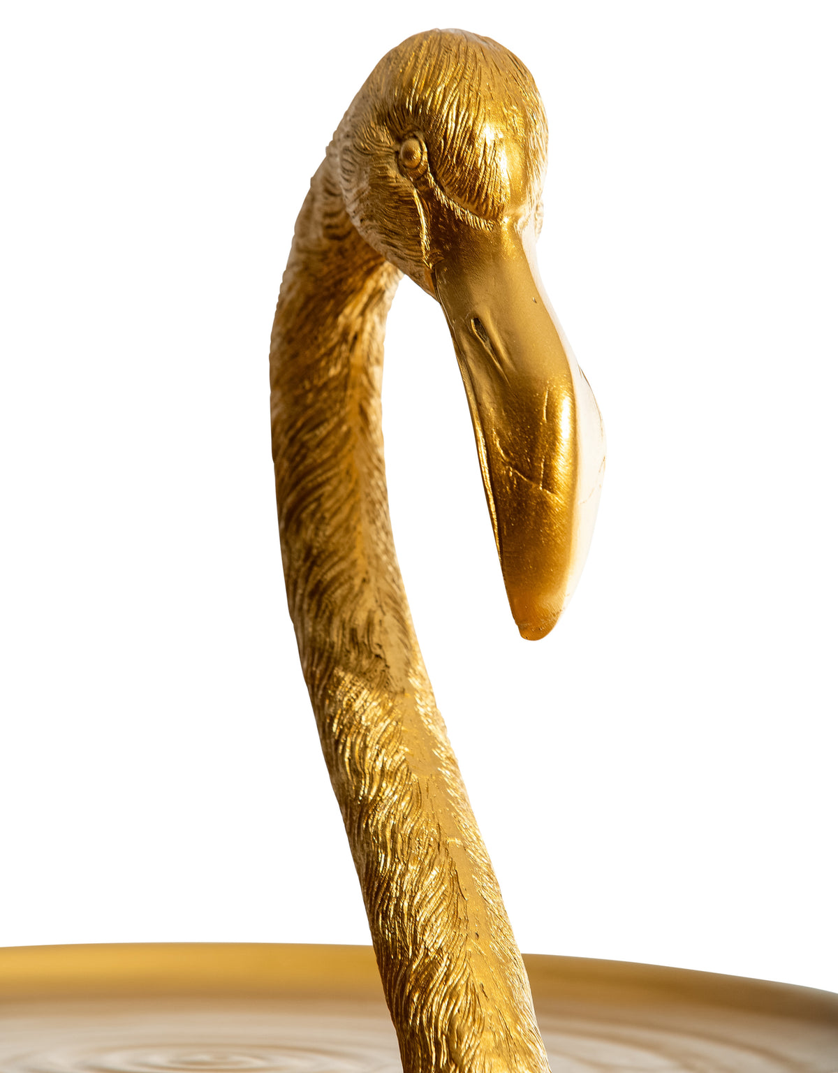 Antique Gold Flamingo Side Table - TL138