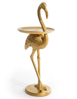 Antique Gold Flamingo Side Table - TL138