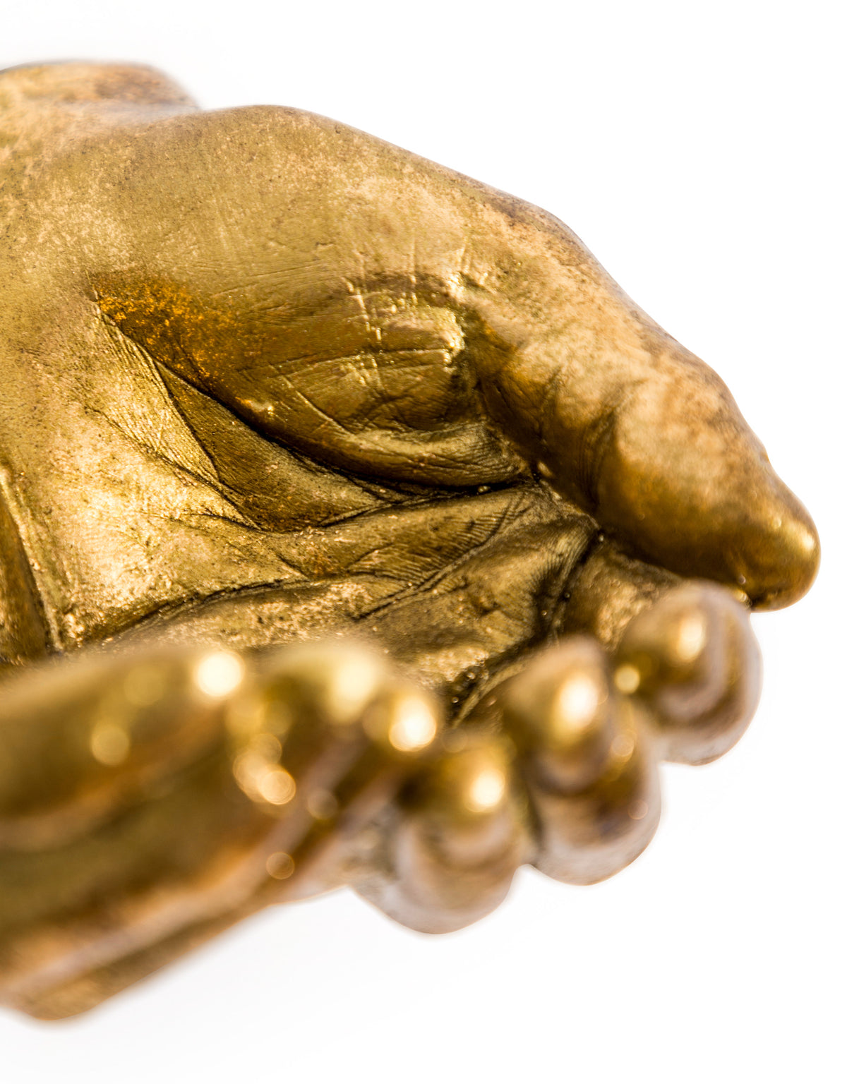 Wall Mounted Antique Gold Hands Storage Bowl - TPR107