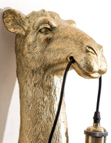 Antique Gold Camel Head Wall Lamp - TPR108