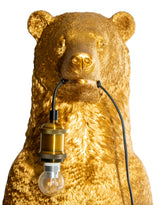 Antique Gold Standing Bear Floor Lamp - TL146