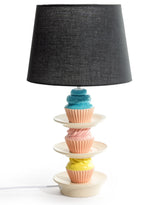 Stack of Cupcakes Table Lamp with Black Shade - TL147
