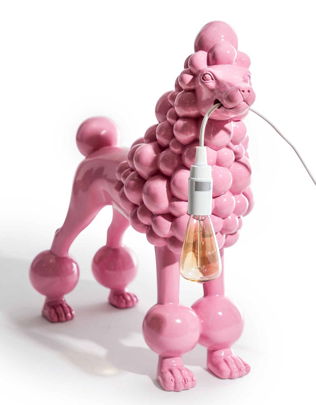 Standing Pink Poodle Lamp - DVM49