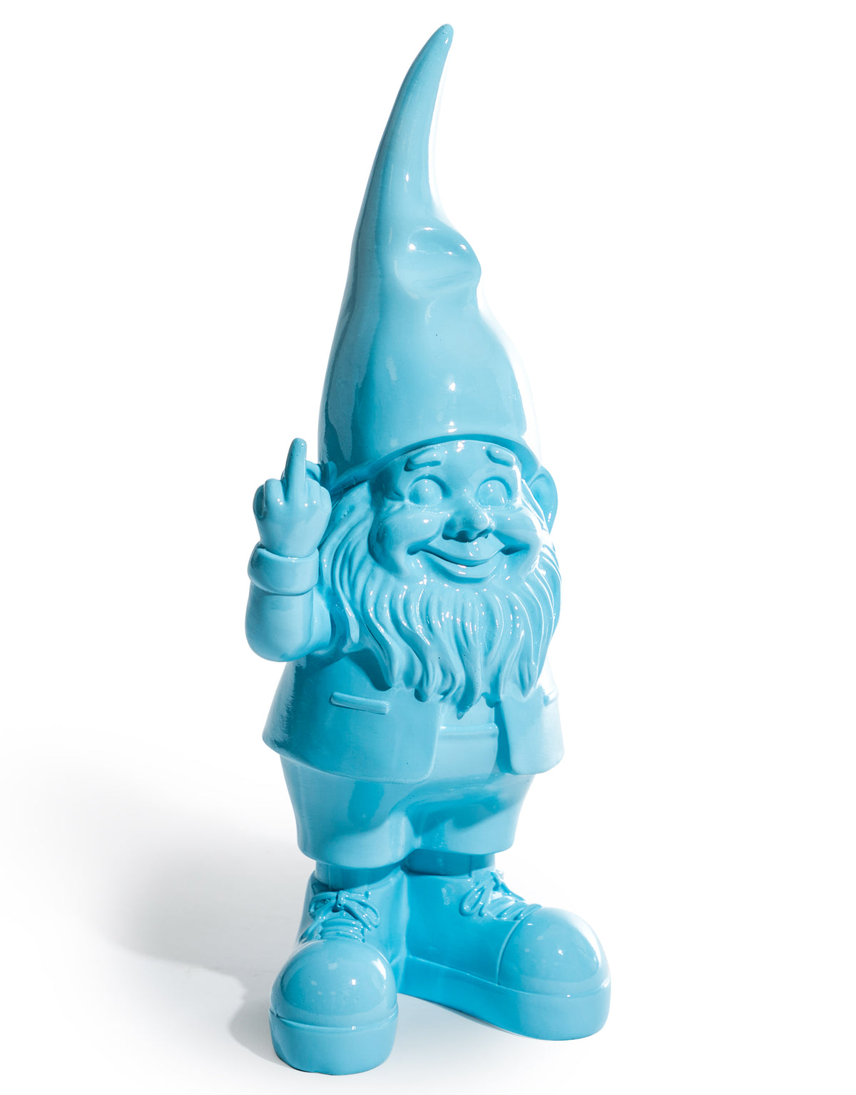Medium Bright Blue "Naughty Gnome" Figure - FL124