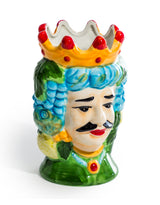Sicilian King Moor Head Ceramic Storage Pot (to be bought in qtys of 4) - BD179
