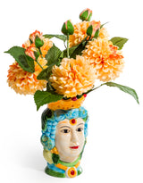 Sicilian Queen Moor Head Ceramic Storage Pot (to be bought in qtys of 4) - BD180