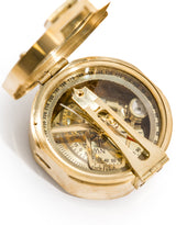 Polished Brass Nautical Compass w/ Copper Tag - FMH32