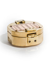 Polished Brass Nautical Compass w/ Copper Tag - FMH32