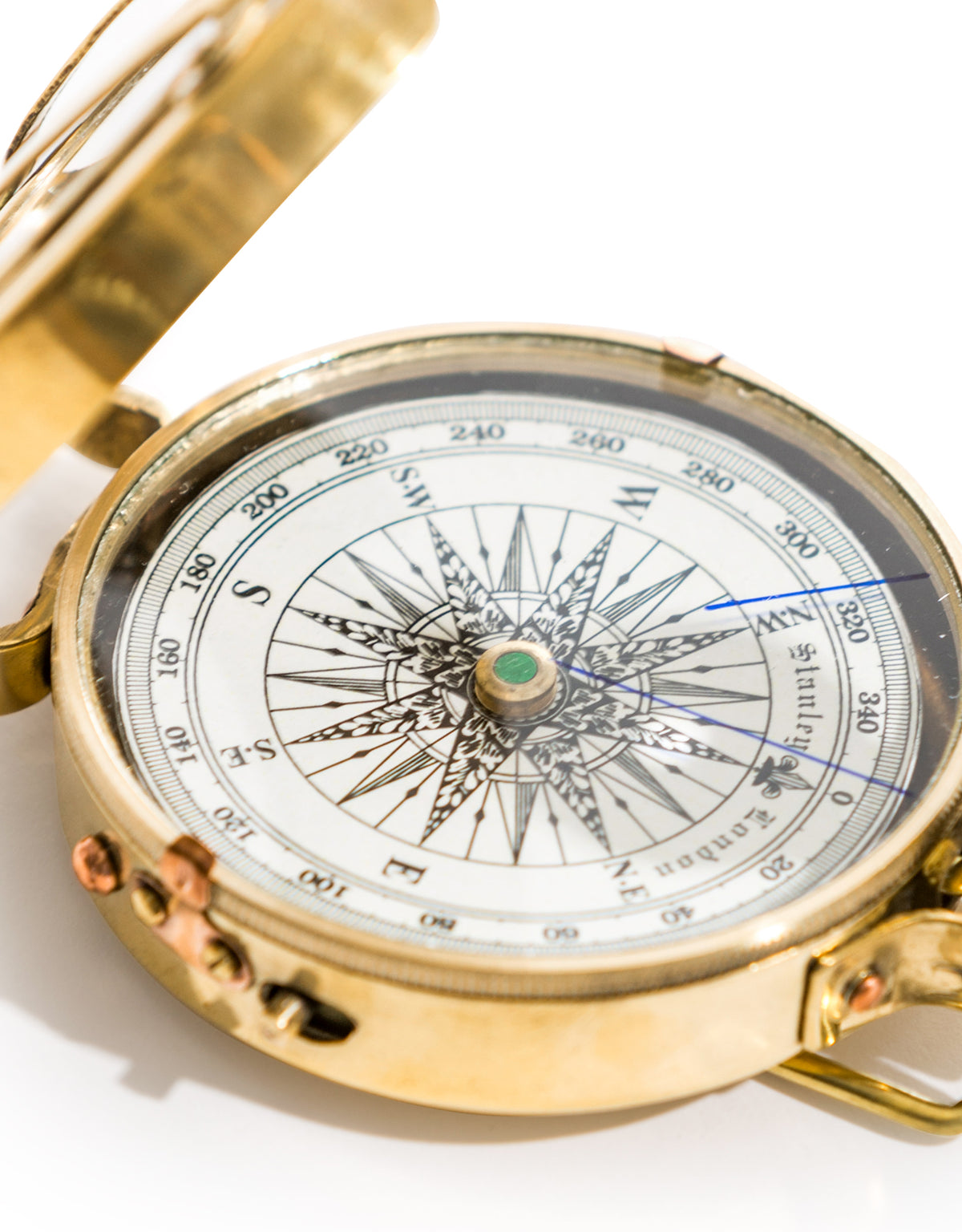 Polished "Stanley London" Navigation Compass - FMH33