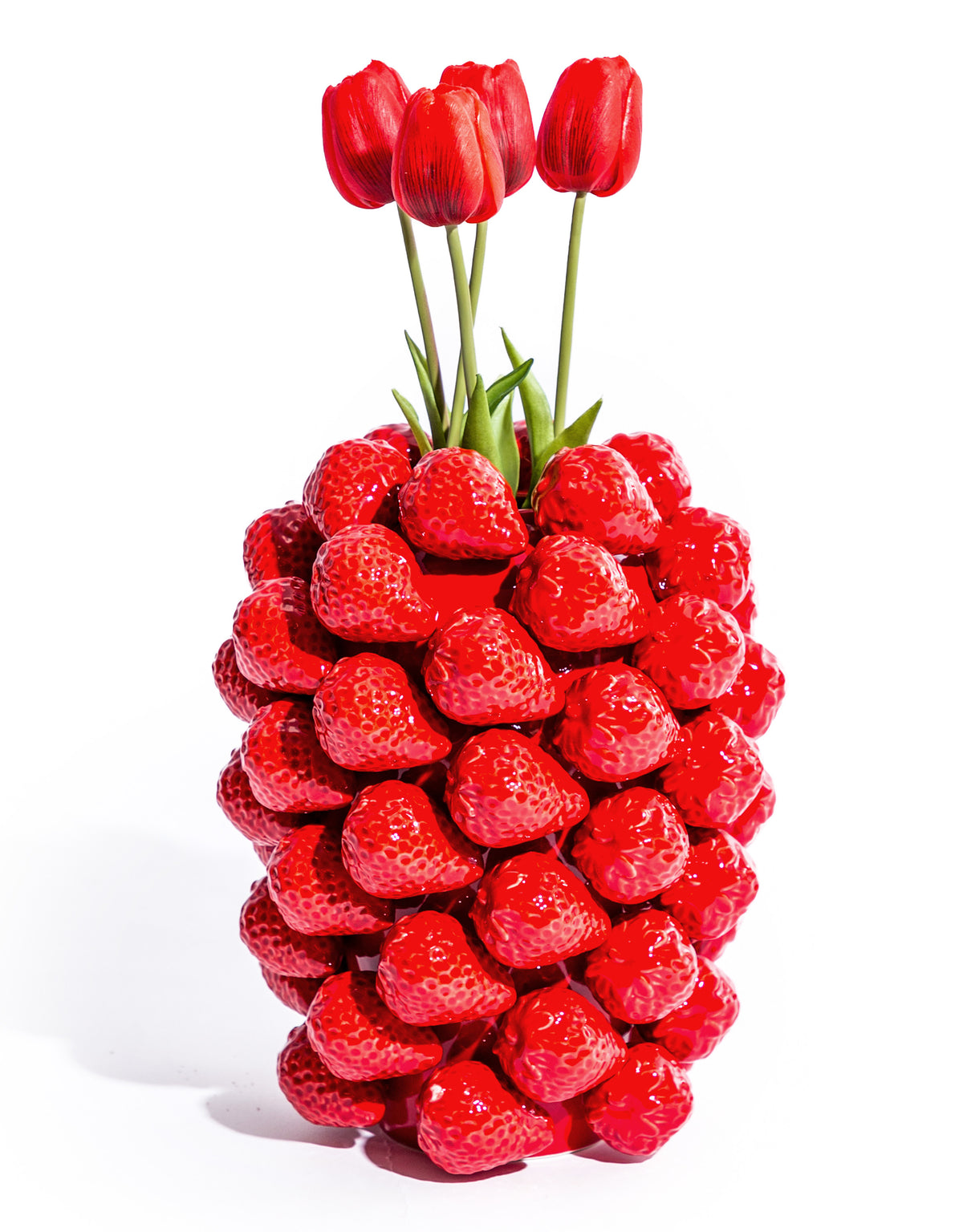 Ceramic Extra Large Multi Strawberry Vase - JFC18