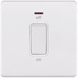 Selectric 5M-Plus Matt White 1 Gang 45A DP Switch with Neon and White Insert