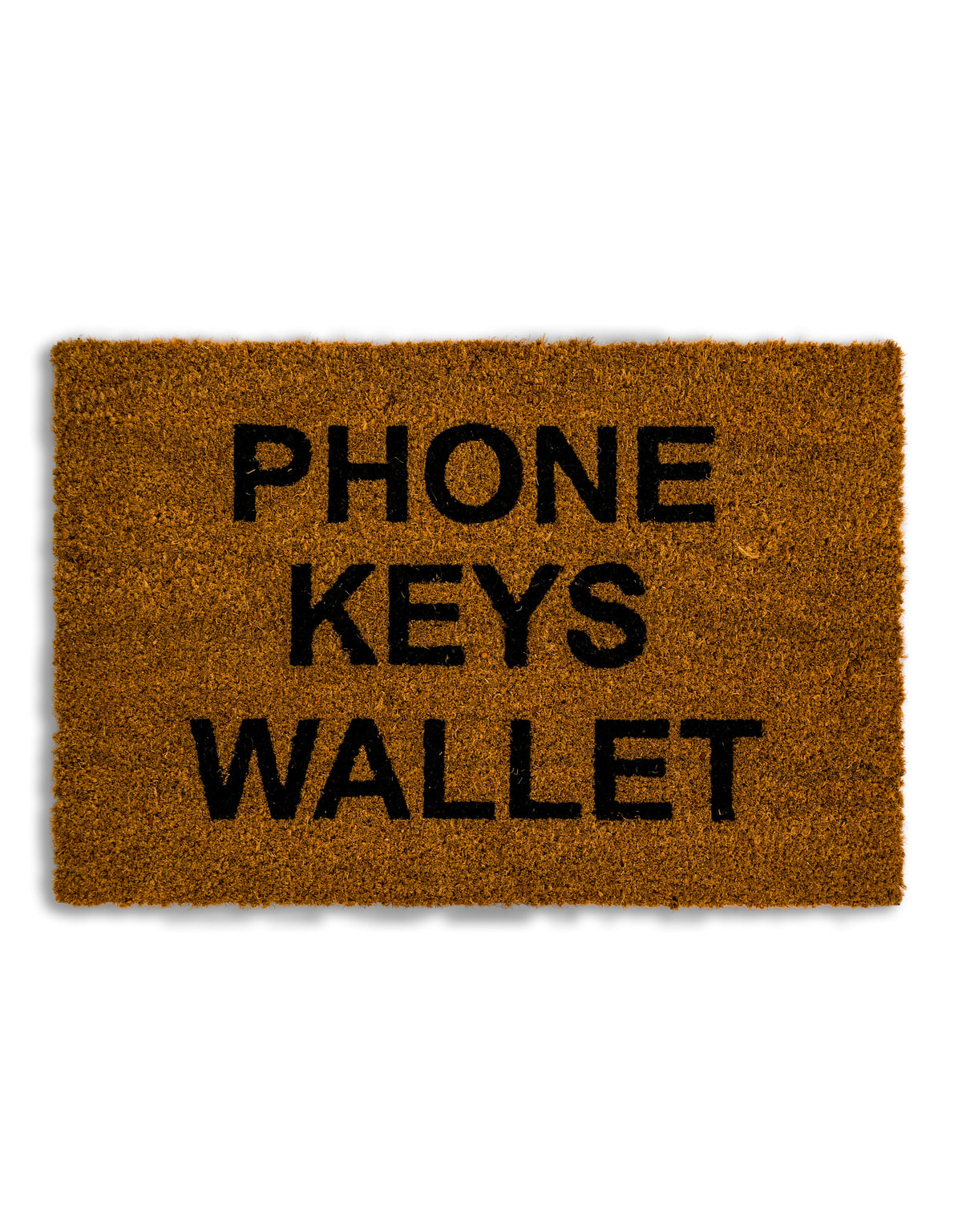 "Phones Keys Wallet" Doormat - CDM13