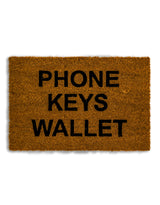 "Phones Keys Wallet" Doormat - CDM13