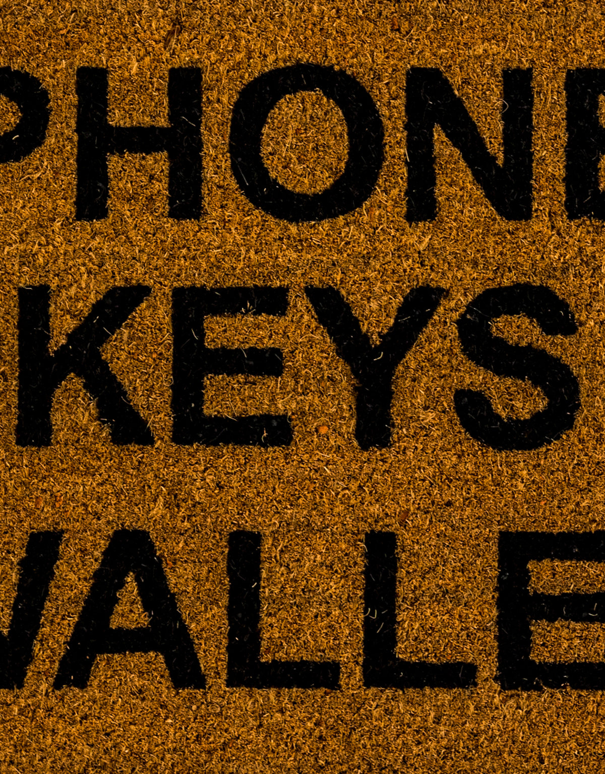 "Phones Keys Wallet" Doormat - CDM13