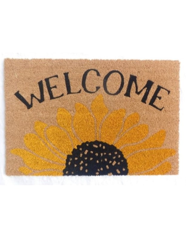 Sunflower "Welcome" Colourful Doormat - CDM21