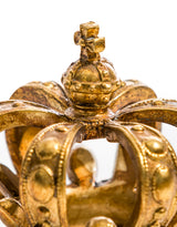 Antique Gold Regal Crown Ornament - MK119