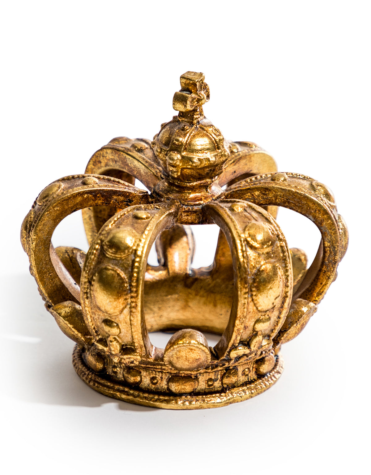 Antique Gold Regal Crown Ornament - MK119