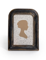 Antiqued Ribbed Black 4x6" Photo Frame - MK120