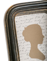 Antiqued Ribbed Black 5x7" Photo Frame - MK121