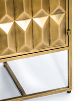 Industrial Gold "Fitzgerald" 3 Door Large Metal Sideboard - GMF10