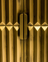 Industrial Gold "Fitzgerald" 2 Door Metal Side Cabinet - GMF11