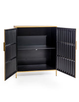 Industrial Gold "Fitzgerald" 2 Door Metal Side Cabinet - GMF11