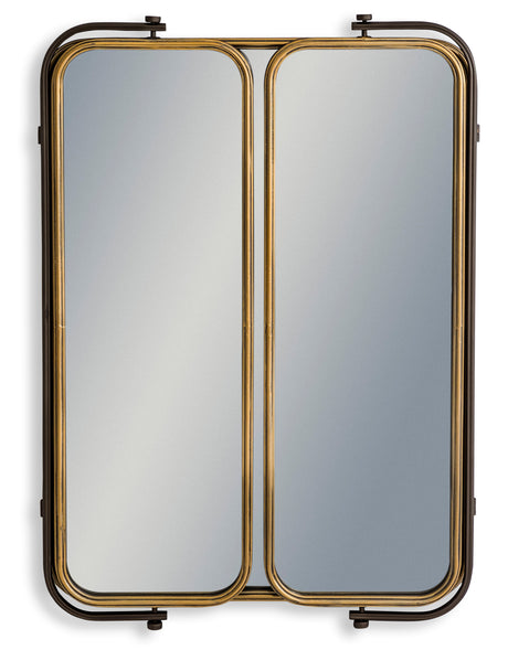 Industrial Large 3 Fold Wall Mirror - GMF12
