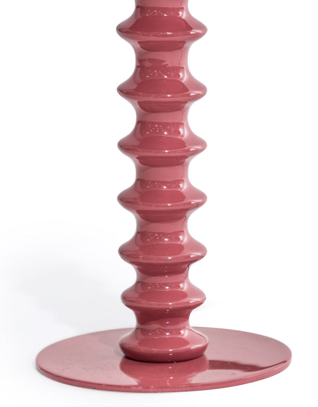 Terracotta Pink Large Ribbed Table Lamp - RTL11