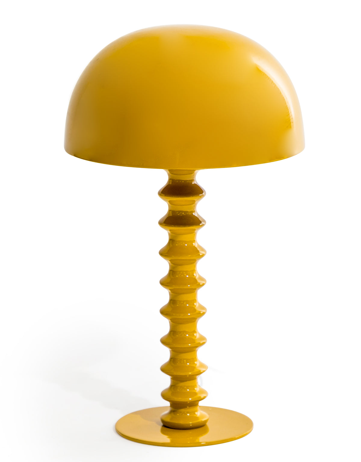 Mustard Yellow Large Ribbed Table Lamp - RTL12