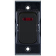 Selectric GRID360 Matt Black 20A DP Switch Module with Neon and Black Insert
