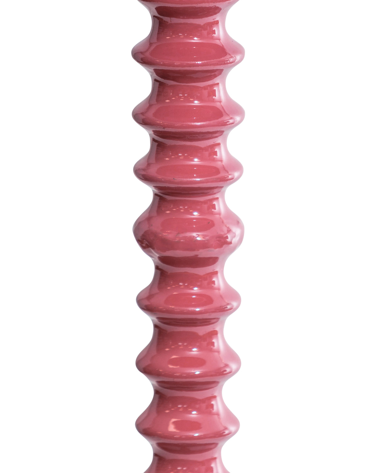 Terracotta Pink Ribbed Floor Lamp - RTL15