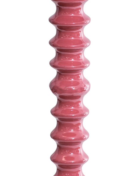 Terracotta Pink Ribbed Floor Lamp - RTL15