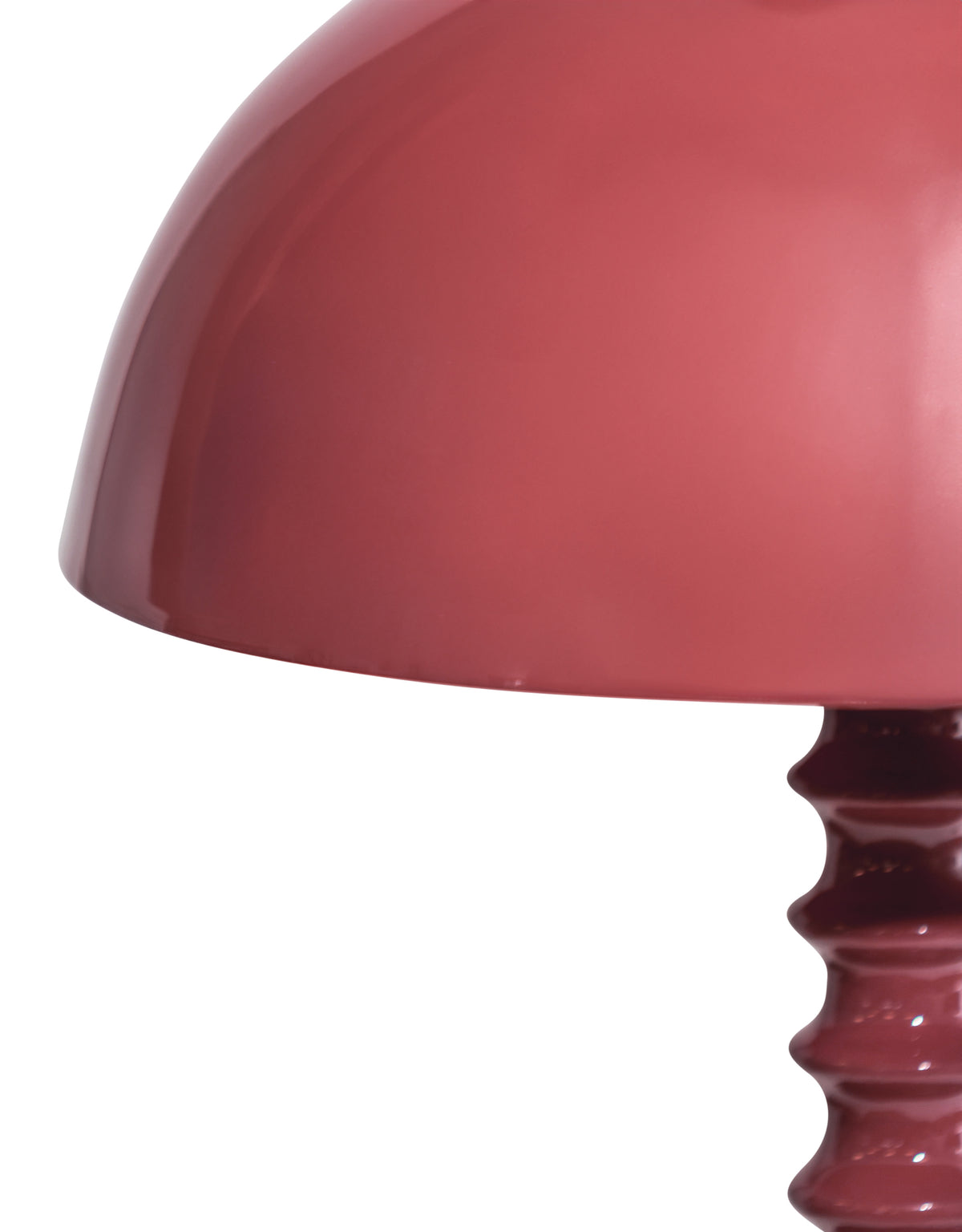 Terracotta Pink Ribbed Floor Lamp - RTL15