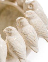 "Oatmeal" Ceramic Flock of Birds Bowl - NCP12