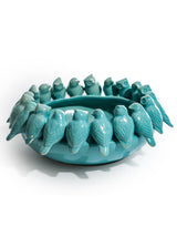 Blue Ceramic Flock of Birds Bowl - NCP13