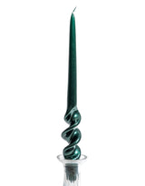 "Bottle Green" 29cm Hand Turned Taper Candle - BOTTLEGREEN70