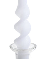 White 29cm Hand Turned Taper Candle - PUREWHITE
