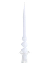 White 29cm Hand Turned Taper Candle - PUREWHITE