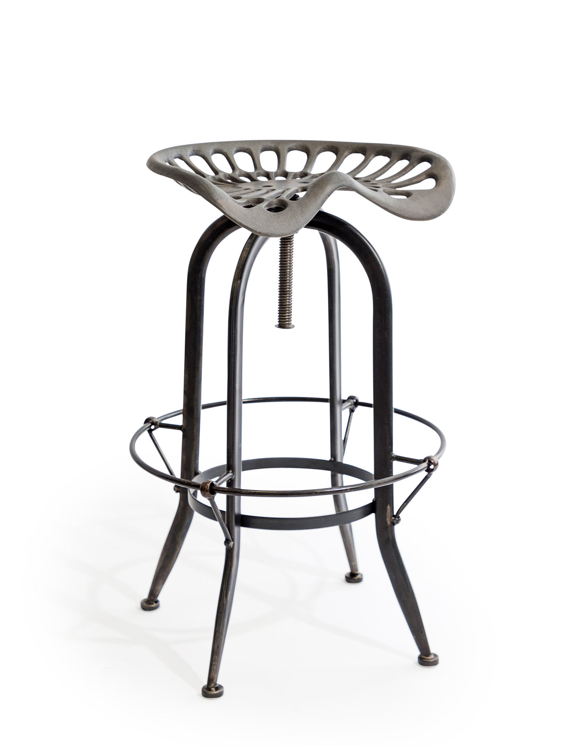 Industrial "Tractor-Seat" Style Adjustable Bar Stool - CL147