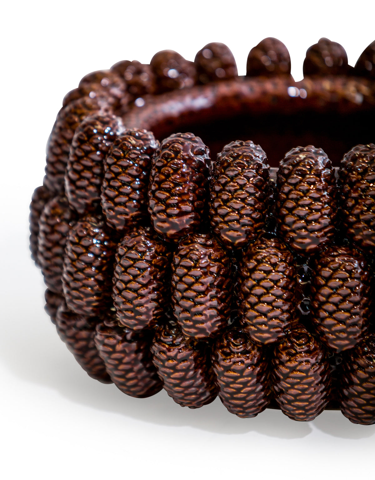 Large Ceramic Pine Cone Bowl - ASP13