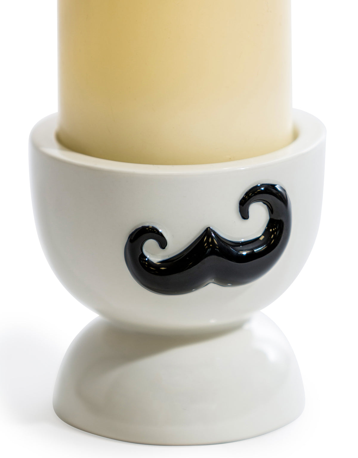 Ceramic Moustache Candle Holder (to be bought in qtys of 4) - TL143