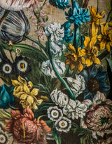 Set of 2 Antiqued White Boho Floral Wall Prints - JCS29