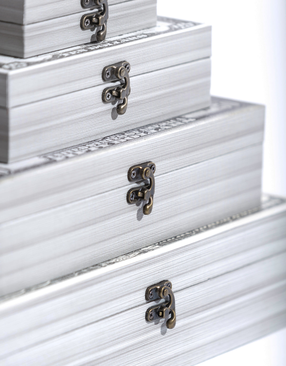 Set of 4 Dollar Cash Notes Storage Boxes - KRB22