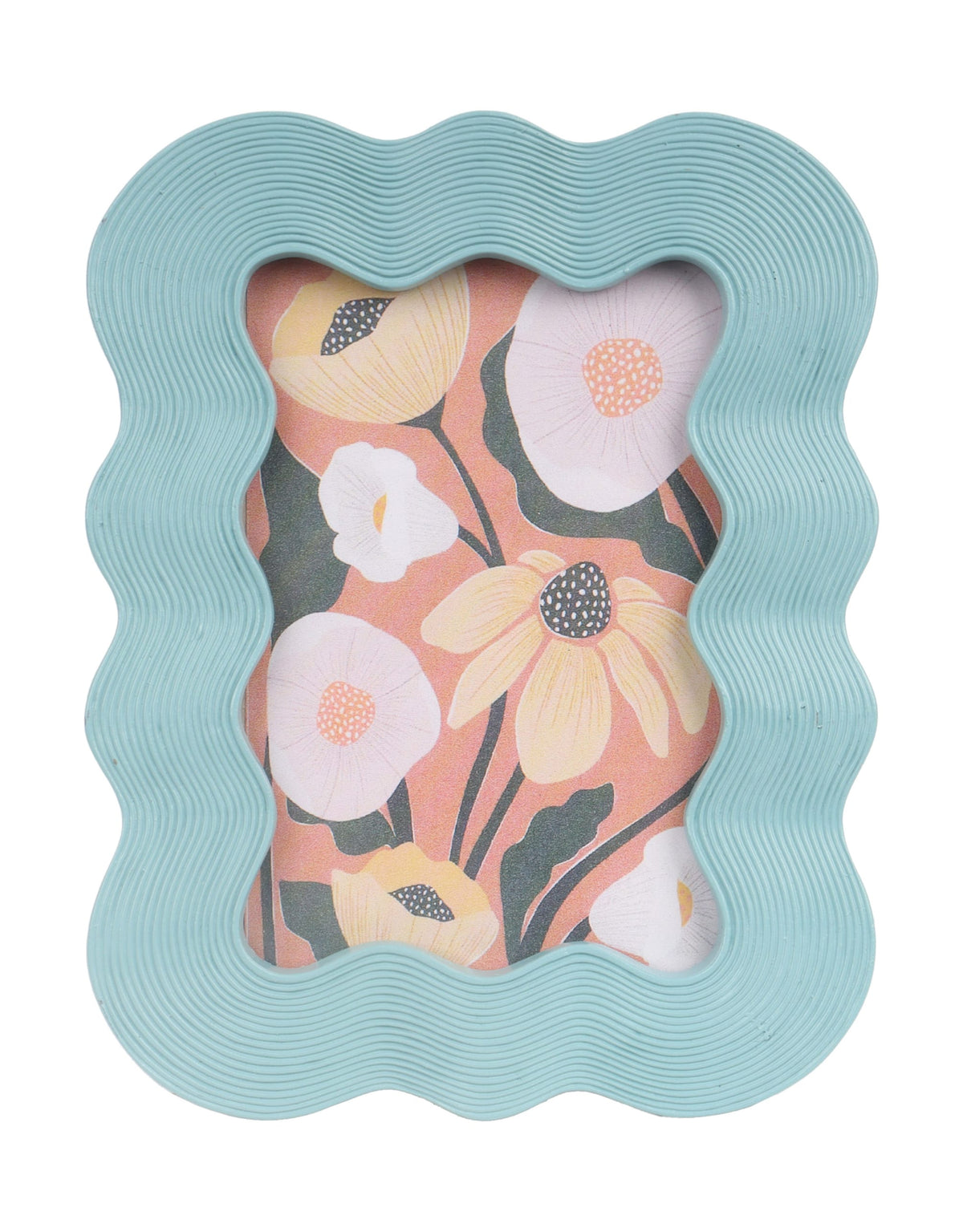 Aqua Blue Wave 4x6" Photo Frame - PQB15