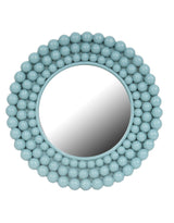 Aqua Blue Multi Ball Framed Small Wall Mirror - PQB16