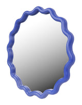 Royal Blue Wave Framed Wall Mirror - PQB21